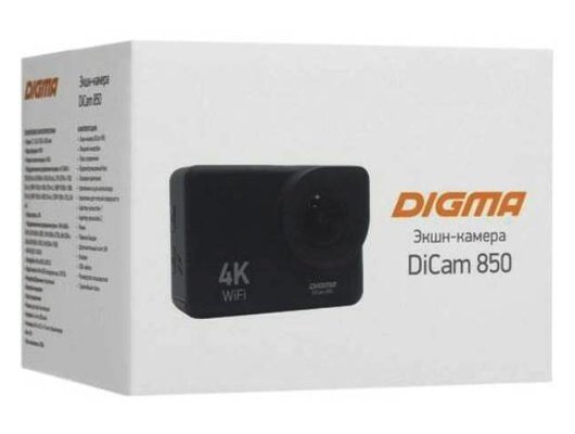 Экшн-камера Digma DiCam 850 черный